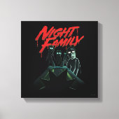 RICK AND MORTY™ | Nachtgezin Canvas Afdruk (Voorkant)