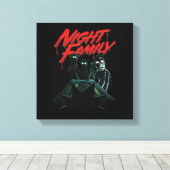 RICK AND MORTY™ | Nachtgezin Canvas Afdruk (Insitu (Houten vloer))