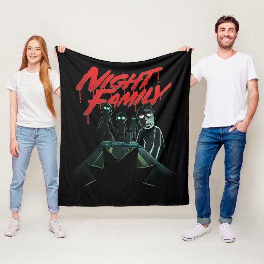 RICK AND MORTY™ | Nachtgezin Fleece Deken (In situ)