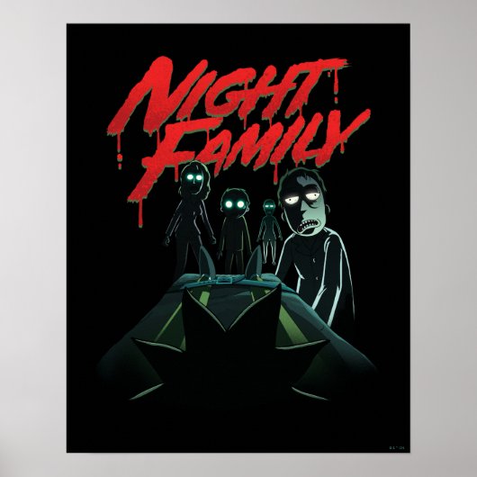 RICK AND MORTY™ | Nachtgezin Poster (Voorkant)