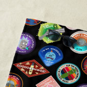 RICK AND MORTY™ | Patroon met patches uit de ruimt Strandlaken (In situ)