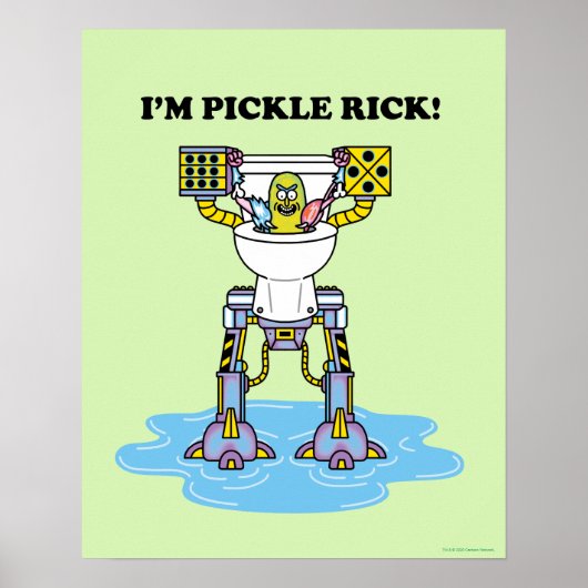 RICK AND MORTY™ | Pickle Rick Toilet Mech Poster (Voorkant)