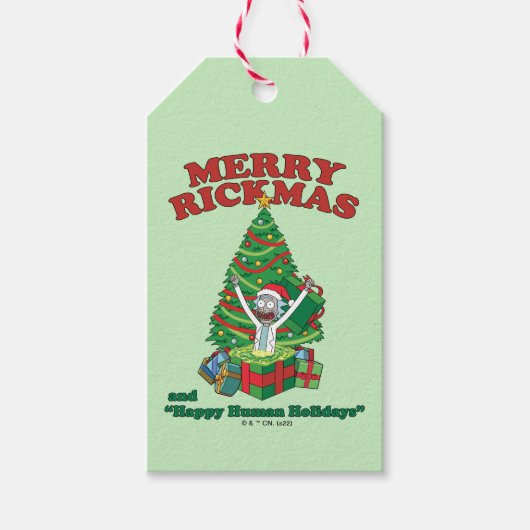 Rick and Morty | Portal Rick Merry Rickmas Cadeaulabel (Voorkant)