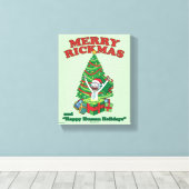 Rick and Morty | Portal Rick Merry Rickmas Canvas Afdruk (Insitu (Houten vloer))