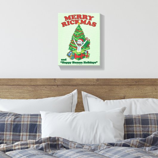 Rick and Morty | Portal Rick Merry Rickmas Canvas Afdruk (Insitu (Slaapkamer))