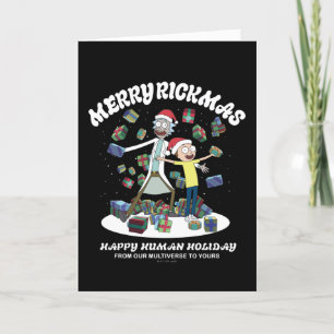 Rick and Morty Prettig Rickmas Presenteert Feestdagen Kaart