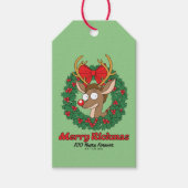 Rick and Morty | Reindeer Morty Merry Rickmas Cadeaulabel (Voorkant)