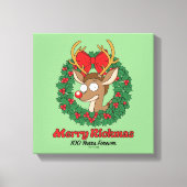 Rick and Morty | Reindeer Morty Merry Rickmas Canvas Afdruk (Voorkant)