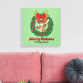 Rick and Morty | Reindeer Morty Merry Rickmas Canvas Afdruk (Insitu (Woonkamer))