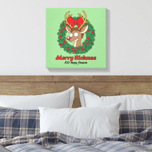 Rick and Morty | Reindeer Morty Merry Rickmas Canvas Afdruk (Insitu (Slaapkamer))