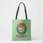 Rick and Morty | Reindeer Morty Merry Rickmas Tote Bag (Voorkant)