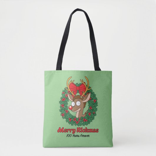 Rick and Morty | Reindeer Morty Merry Rickmas Tote Bag (Voorkant)