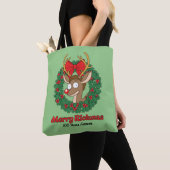 Rick and Morty | Reindeer Morty Merry Rickmas Tote Bag (Dichtbij)