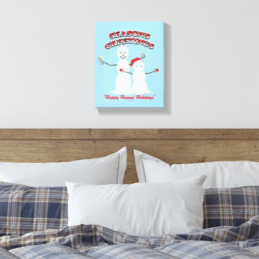 Rick and Morty | Snowmen Season's Greetings Canvas Afdruk (Insitu (Slaapkamer))