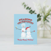 Rick and Morty | Snowmen Season's Greetings Feestdagenkaart (Staand voorkant)