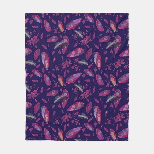 Rick and Morty Time Crystal Pattern Fleece Deken (Voorkant)