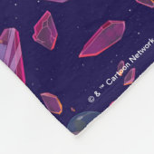 Rick and Morty Time Crystal Pattern Fleece Deken (Hoek)