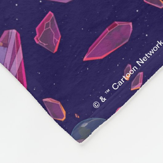 Rick and Morty Time Crystal Pattern Fleece Deken (Hoek)