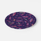 Rick and Morty Time Crystal Pattern Papieren Bordje (Gekanteld)