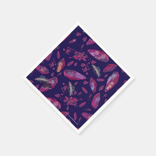 Rick and Morty Time Crystal Pattern Servet (Hoek)