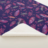 Rick and Morty Time Crystal Pattern Sherpa Deken (3/4)