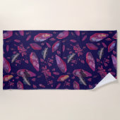 Rick and Morty Time Crystal Pattern Strandlaken (Voorkant)