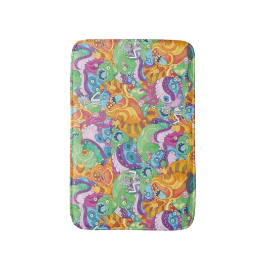 Rick Apocalypse Party Alien Pattern Badmat (Voorkant Verticaal)