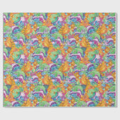 Rick Apocalypse Party Alien Pattern Cadeaupapier (Vlak)