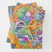 Rick Apocalypse Party Alien Pattern Inpakpapier Vel (In situ)