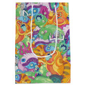 Rick Apocalypse Party Alien Pattern Medium Cadeauzakje (Achterkant)