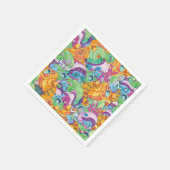 Rick Apocalypse Party Alien Pattern Servet (Hoek)