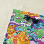 Rick Apocalypse Party Alien Pattern Strandlaken (In situ)