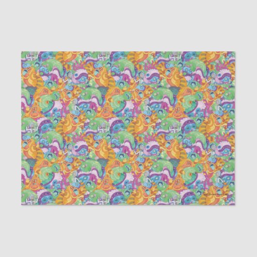 Rick Apocalypse Party Alien Pattern Tissuepapier (Voorkant)