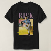 Rick Astley 80s Vibin esthetisch ontwerp T-shirt (Design voorkant)