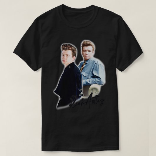 Rick Astley jaren 80 T-shirt (Design voorkant)