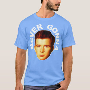 Rick Astley Retro gaat nooit FanArt Tribute rollen T-shirt