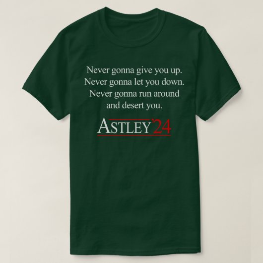 Rick Astley T-shirt (Design voorkant)