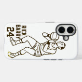 Rick Barry Basketball Legend Cartoon Classic Hoesj Case-Mate iPhone Case (Achterkant (horizontaal))