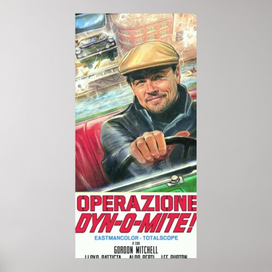 Rick Dalton Operazione DynOMite poster sticker (Voorkant)