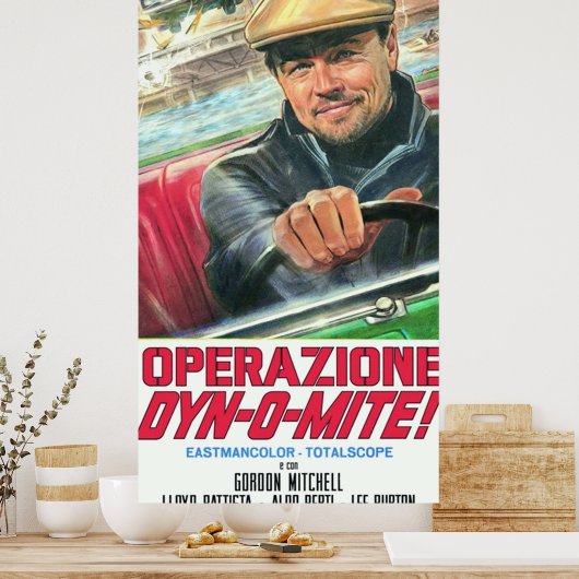 Rick Dalton Operazione DynOMite poster sticker (Keuken)