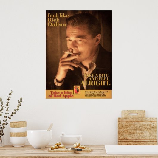 Rick Dalton Red Apple Ad Poster (Keuken)