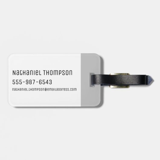 RICK EN MORTY™ | Aanwezigheid is pijn Bagagelabel (Achterkant horizontaal)