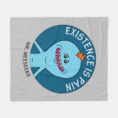 RICK EN MORTY™ | Aanwezigheid is pijn Fleece Deken (Voorkant (Horizontaal))
