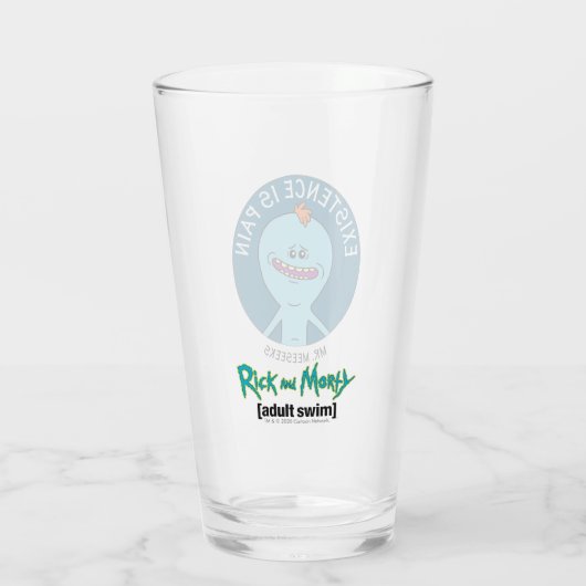 RICK EN MORTY™ | Aanwezigheid is pijn Glas (Achterkant)