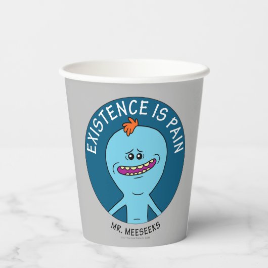 RICK EN MORTY™ | Aanwezigheid is pijn Papieren Bekers (Achterkant)