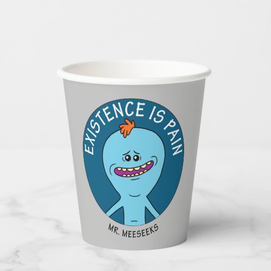 RICK EN MORTY™ | Aanwezigheid is pijn Papieren Bekers (Voorkant)