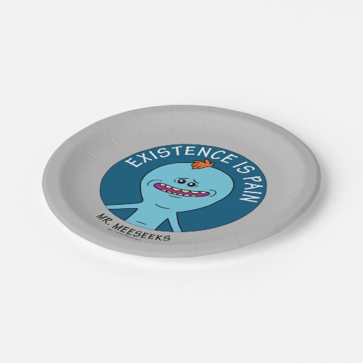 RICK EN MORTY™ | Aanwezigheid is pijn Papieren Bordje (Gekanteld)