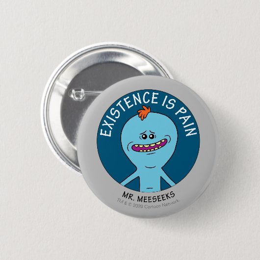 RICK EN MORTY™ | Aanwezigheid is pijn Ronde Button 5,7 Cm (Voorkant /achterkant)