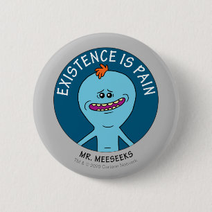 RICK EN MORTY™   Aanwezigheid is pijn Ronde Button 5,7 Cm