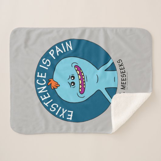 RICK EN MORTY™ | Aanwezigheid is pijn Sherpa Deken (Voorkant (horizontaal))